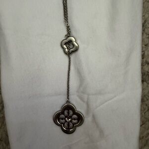 Brighton Silver Clover Necklace